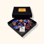 Ryškus šilkinių plaukų gumelių rinkinys