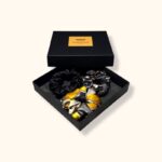 Šilkinių gumelių rinkinys 3vnt gintaras