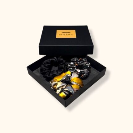 Šilkinių gumelių rinkinys 3vnt gintaras