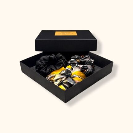 Šilkinių gumelių rinkinys 3vnt gintarinė