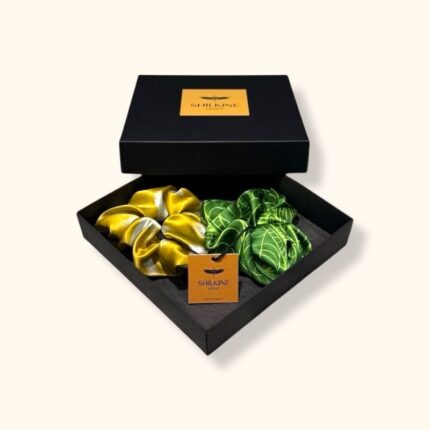 Šilkinių gumelių rinkinys geltona žalia