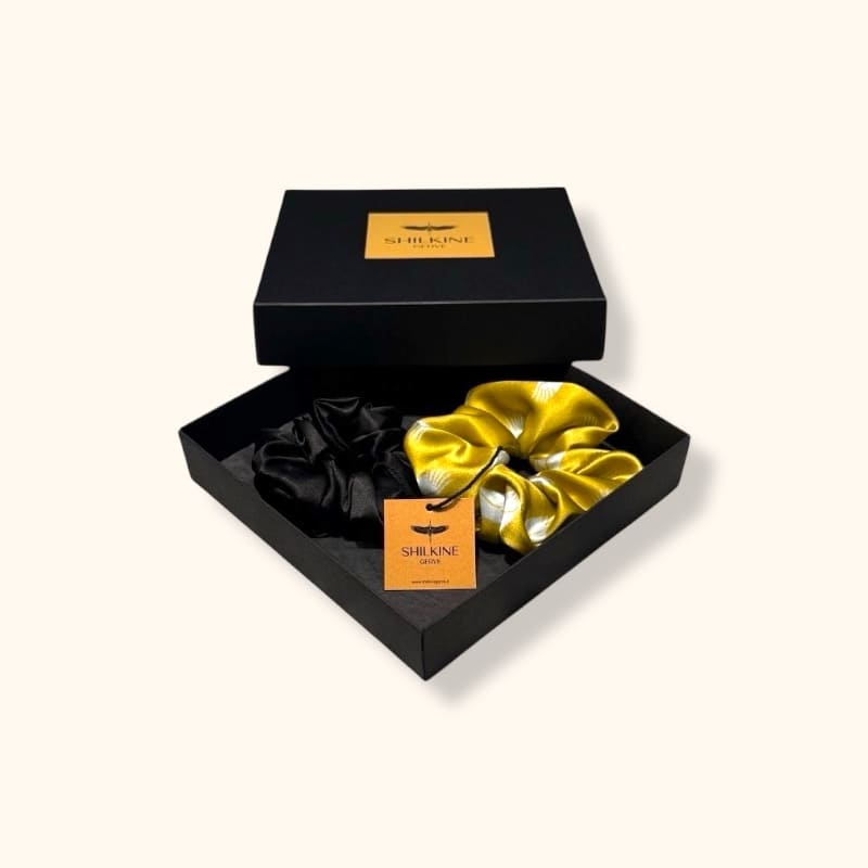 Šilkinių gumelių rinkinys geltonos gervės