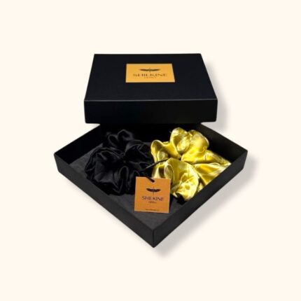 Šilkinių gumelių rinkinys juodas bijūnas