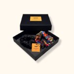 Šilkinių gumelių rinkinys raudonai marga