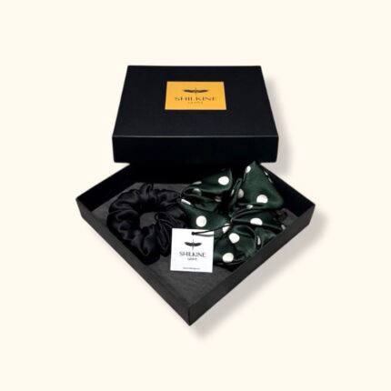 Šilkinių gumelių rinkinys žali burbuliukai