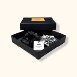 Šilkinių gumelių rinkinys žydra mini