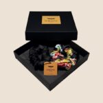 šilinių gumeliu rinkinys juoda ir margaspalvė