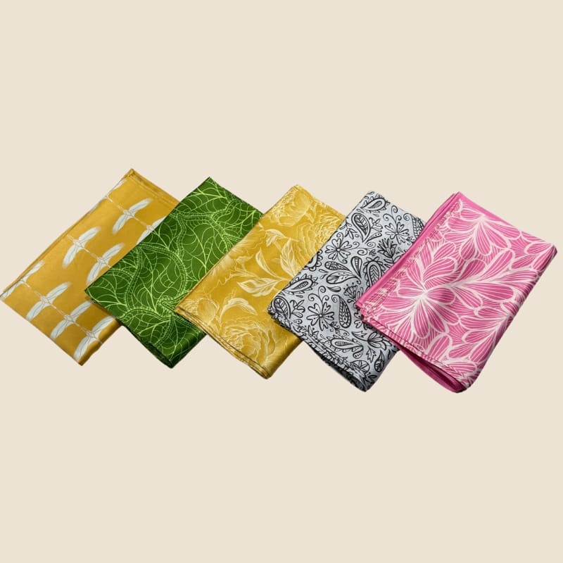 įvairių spalvų šilkiniai šalikai 200*50cm