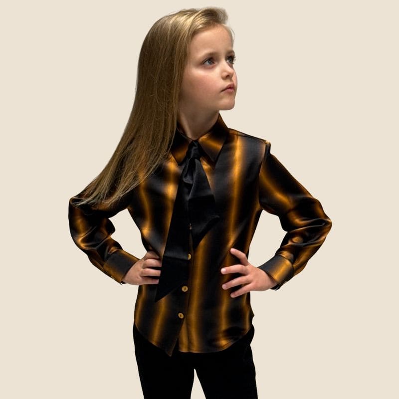 šilkiniai marškinukai mergaitei