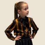 šilkiniai marškiniai mergaitei