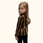 natūralaus šilko marškiniai mergaitėms