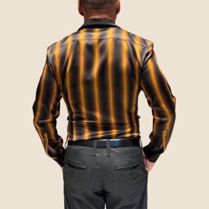 šilkiniai vyriški marškiniai nugara