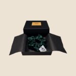 žalia didelė šilkinė gumytė