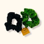 šilkinės gumelės juoda ir žalia