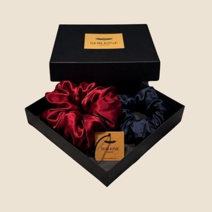 šilkinių gumelių rinkinys raudona melyna