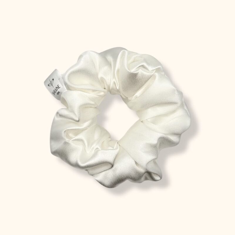 šilkinė balta gumelė