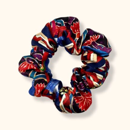 šilkinė marga plaukų gumytė