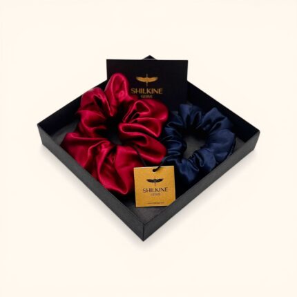 šilkinės gumelės raudona mėlyna