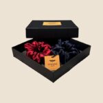 šilkinių gumelių rinkinys raudona melyna