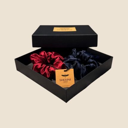 šilkinių gumelių rinkinys raudona melyna