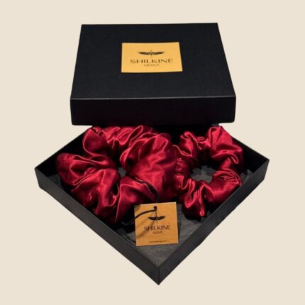 šilkinių raudonų gumelių rinkinys