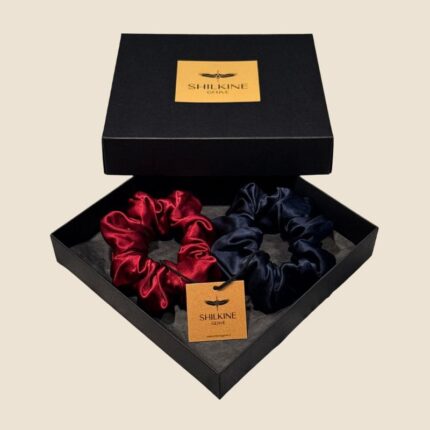 šilko gumelių rinkinys raudona mėlyna