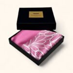 šilkinis rožinis šalikėlis