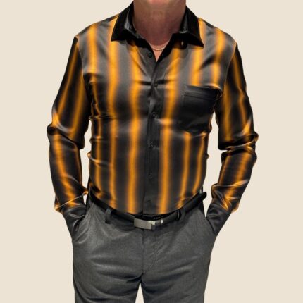 ombre šilkiniai vyriški marškiniai
