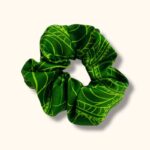 šilkinė plaukų gumelė žalia