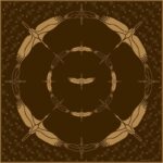 šilkinė ruda skara 90*90cm