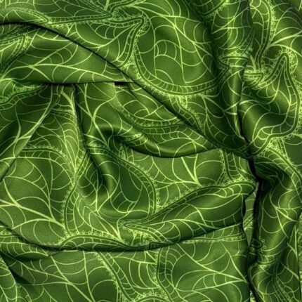 šilkinis ilgas žalias šalikėlis