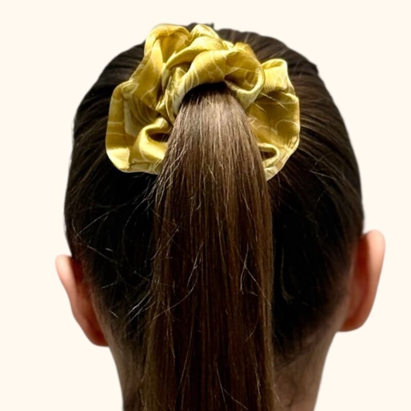 natūralaus šilko auksinė gymytė